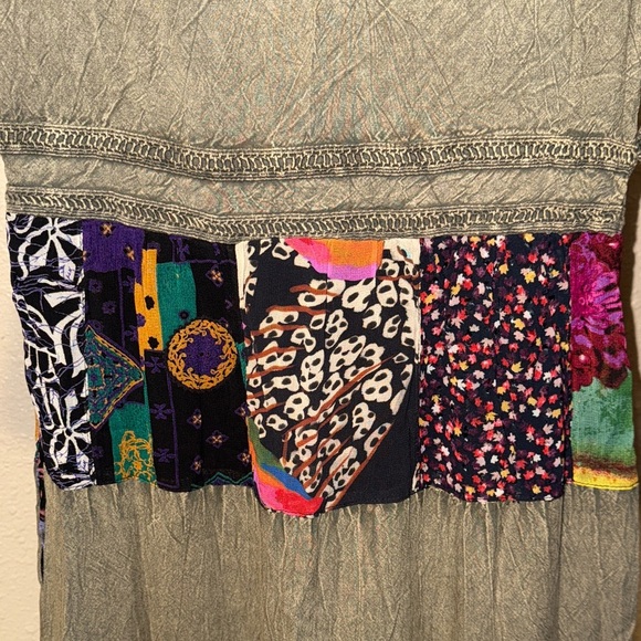 Bohemian Patchwork Maxi Dress - Picture 12 of 16